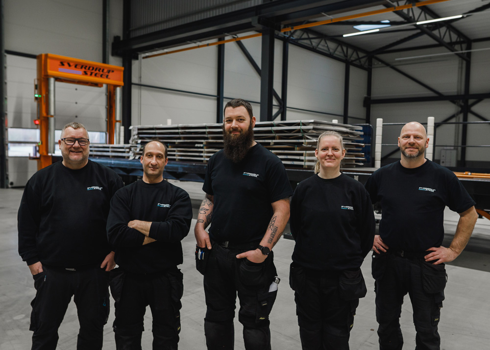 Service center team in Hedensted, Denmark